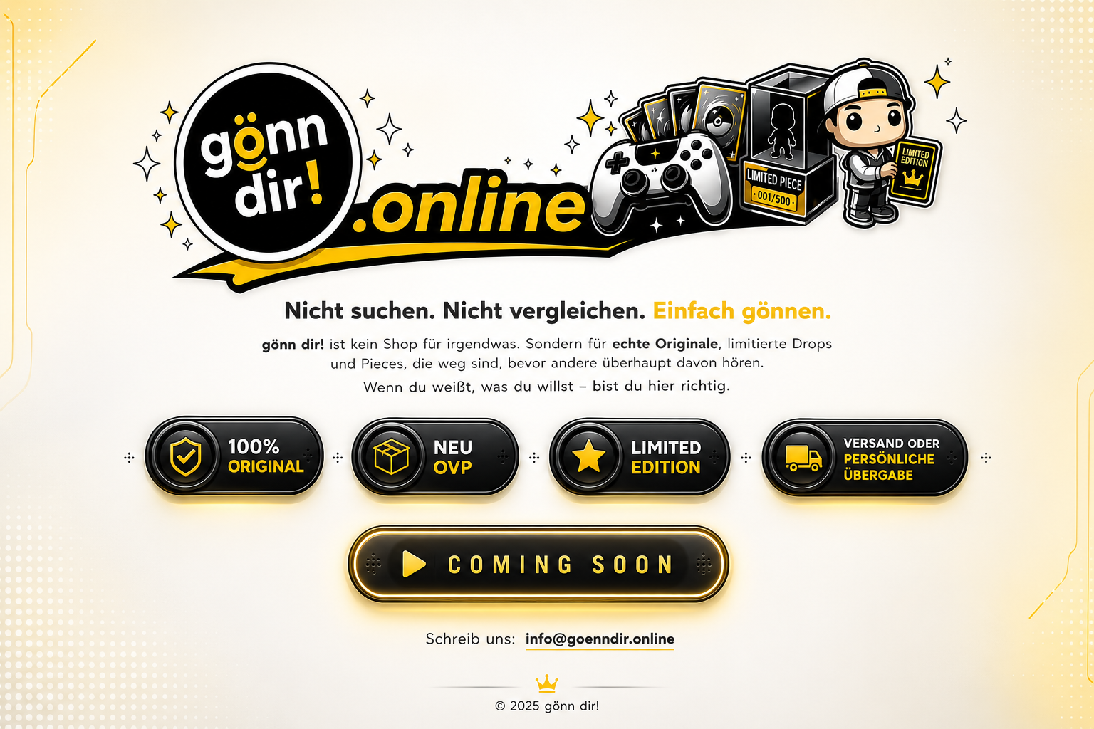 gönn dir online – Coming Soon Landingpage